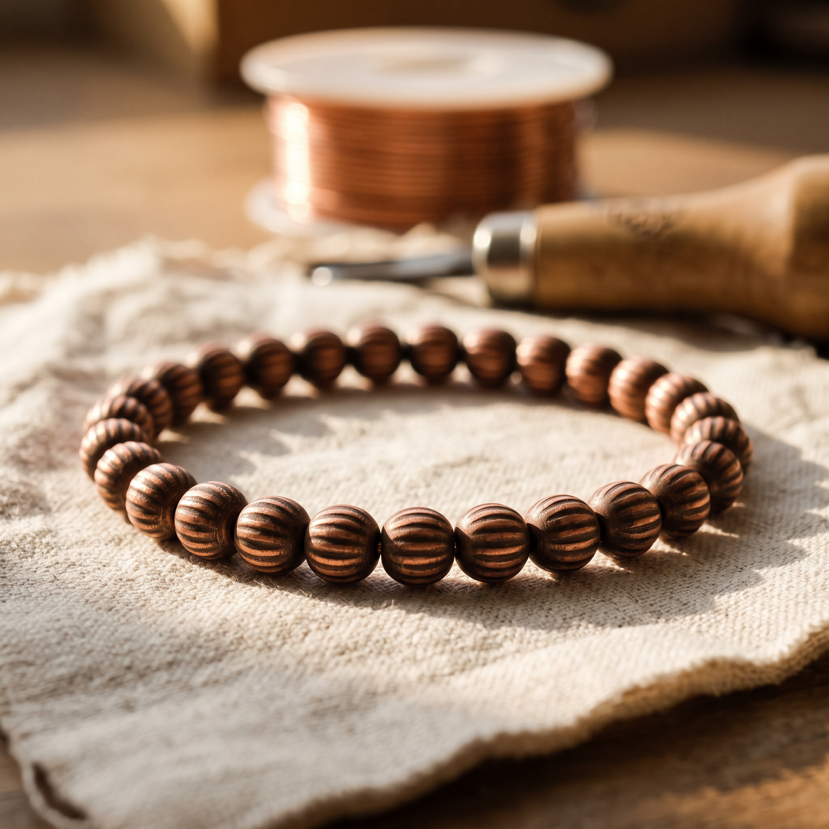 Rinde – Kupferarmband aus 99,9 % Kupfer von Cupria Schmuck