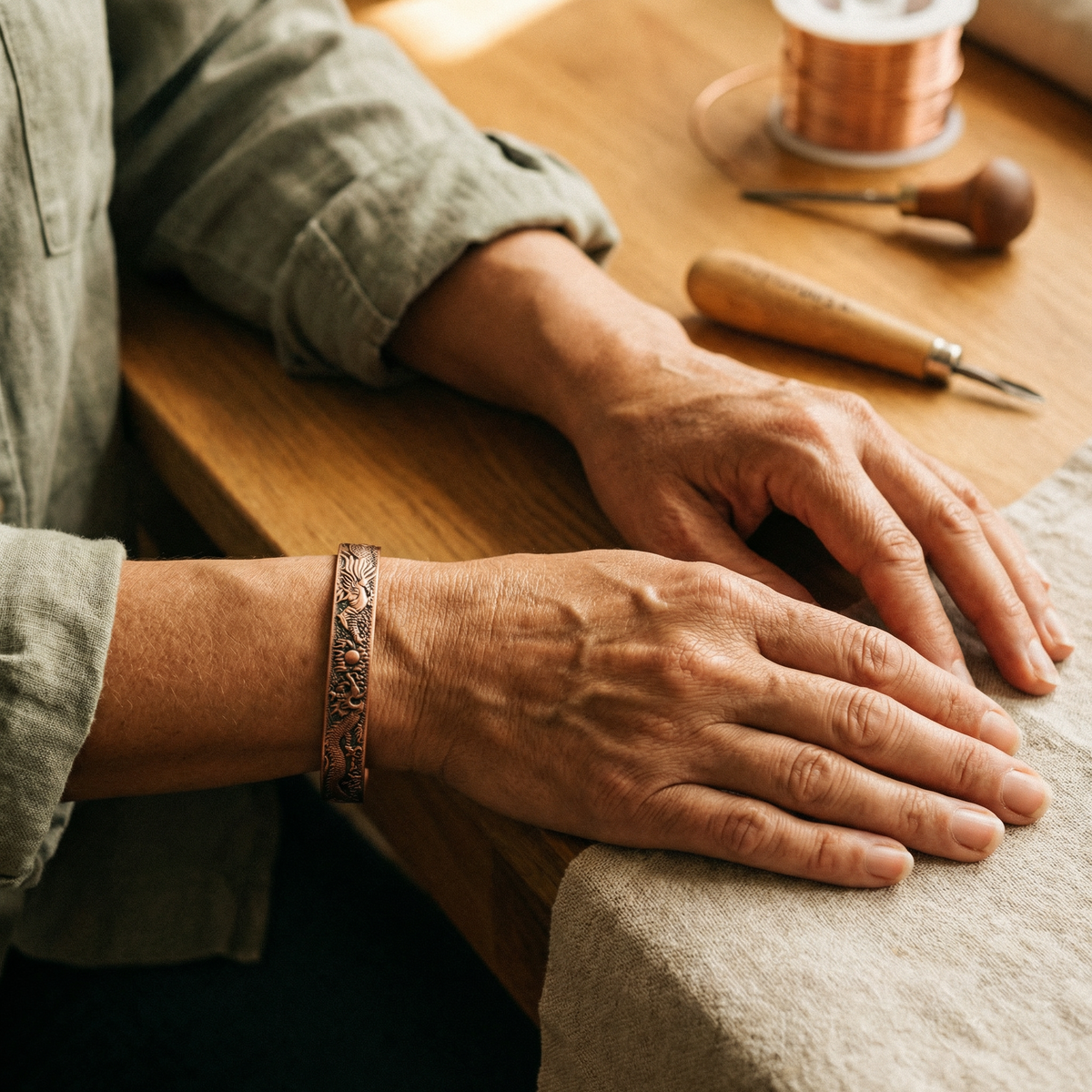 Lehm – Kupferarmband