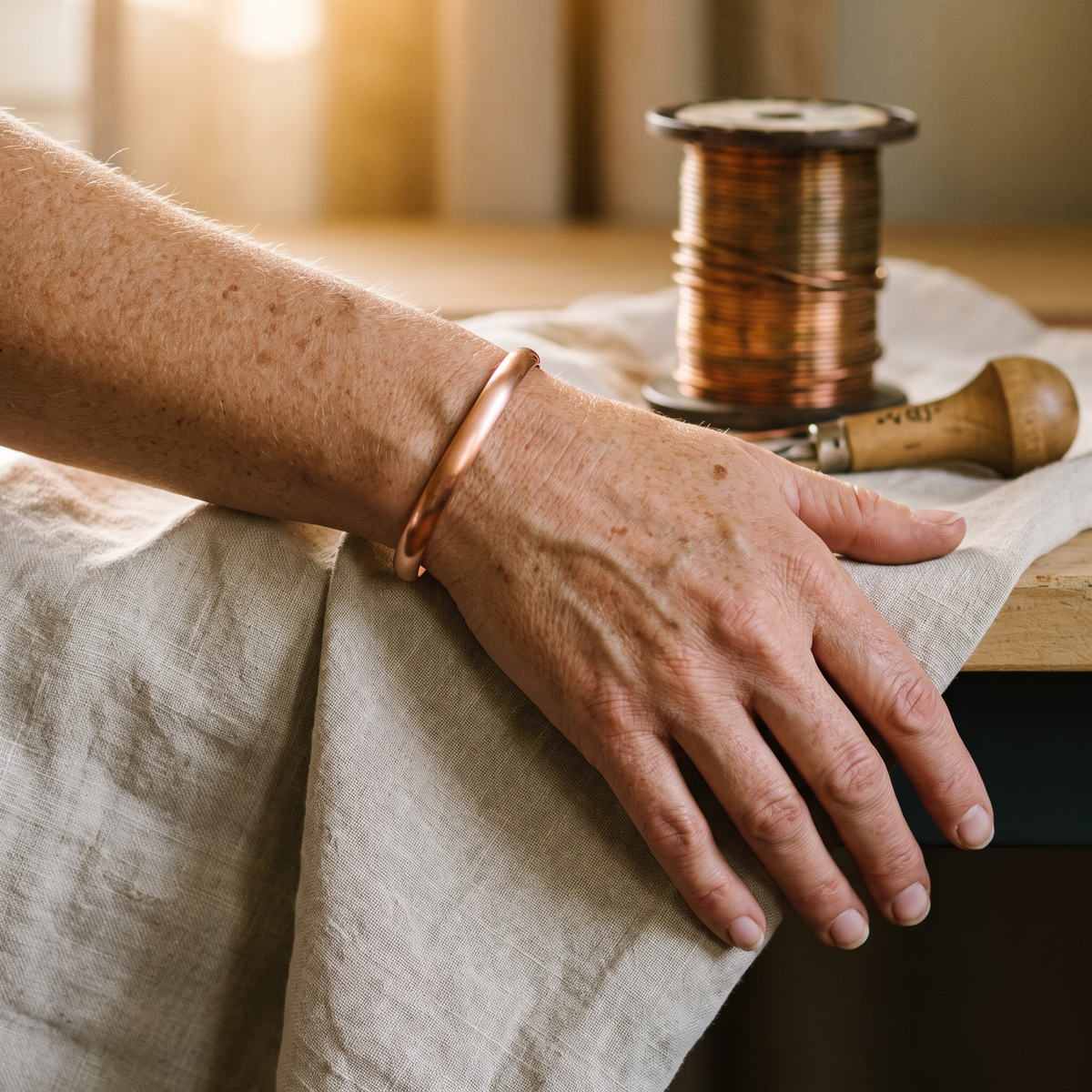 Fluss – Kupferarmband